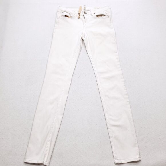 Rag & Bone Button Casual Light Wash Denim Jeans Womens Size 28 White - Picture 2 of 8